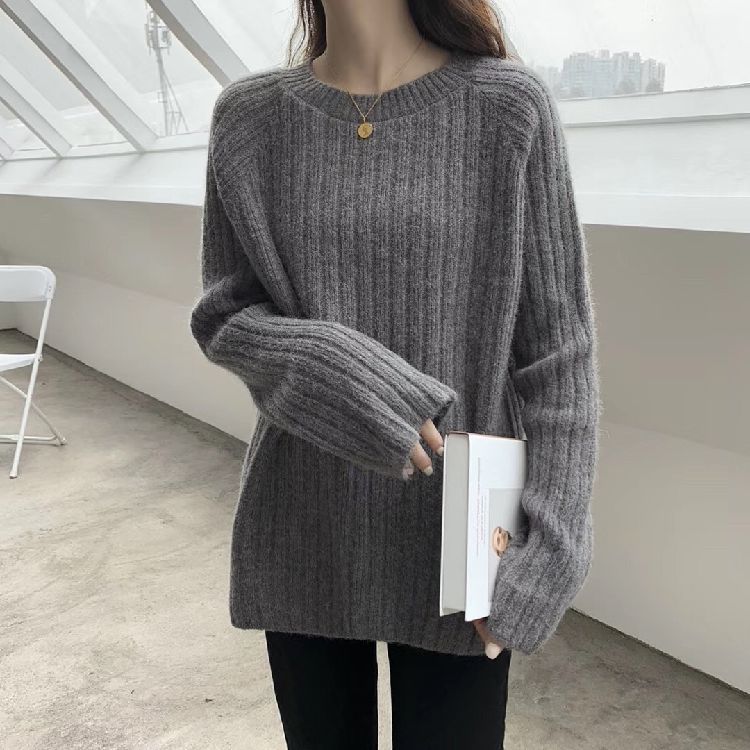 Pilates Yoga Jumper - 스웨터 점퍼 풀오버 여성용 브이넥 메리노