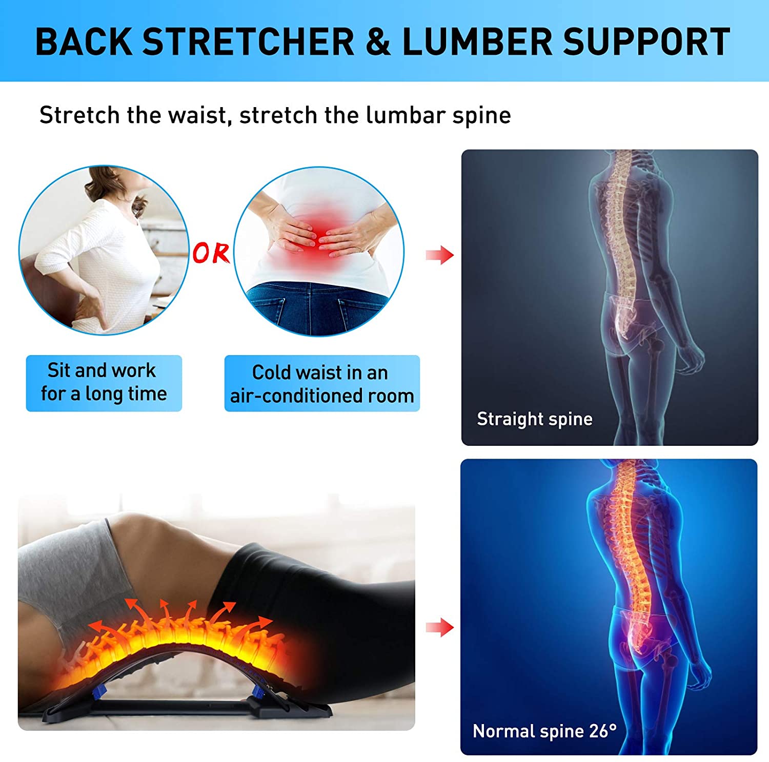 요추 지지대 침술 장치 자세 교정기, 허리 통증 완화를 - Posture Pole Corrector 리뷰 및 가격