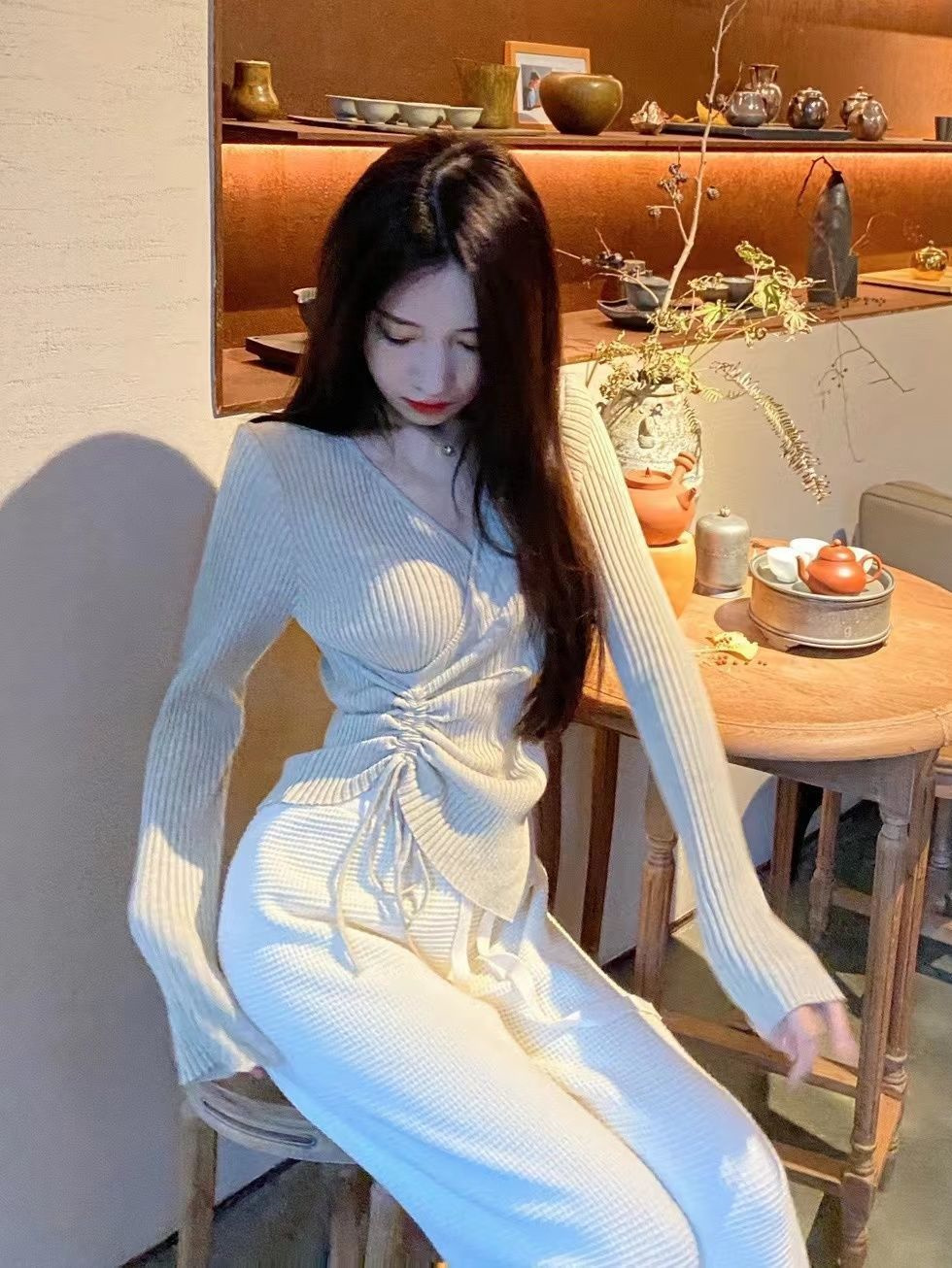 스웨터 점퍼 풀오버 여성용 풀오버 미학적 레이어드 룩  - Pilates Yoga Jumper 리뷰 및 가격