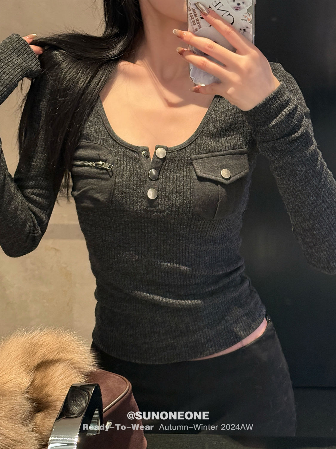 스웨터 점퍼 풀오버 여성 올드 머니 여성 비대칭 펑크  - Pilates Yoga Jumper 리뷰 및 가격