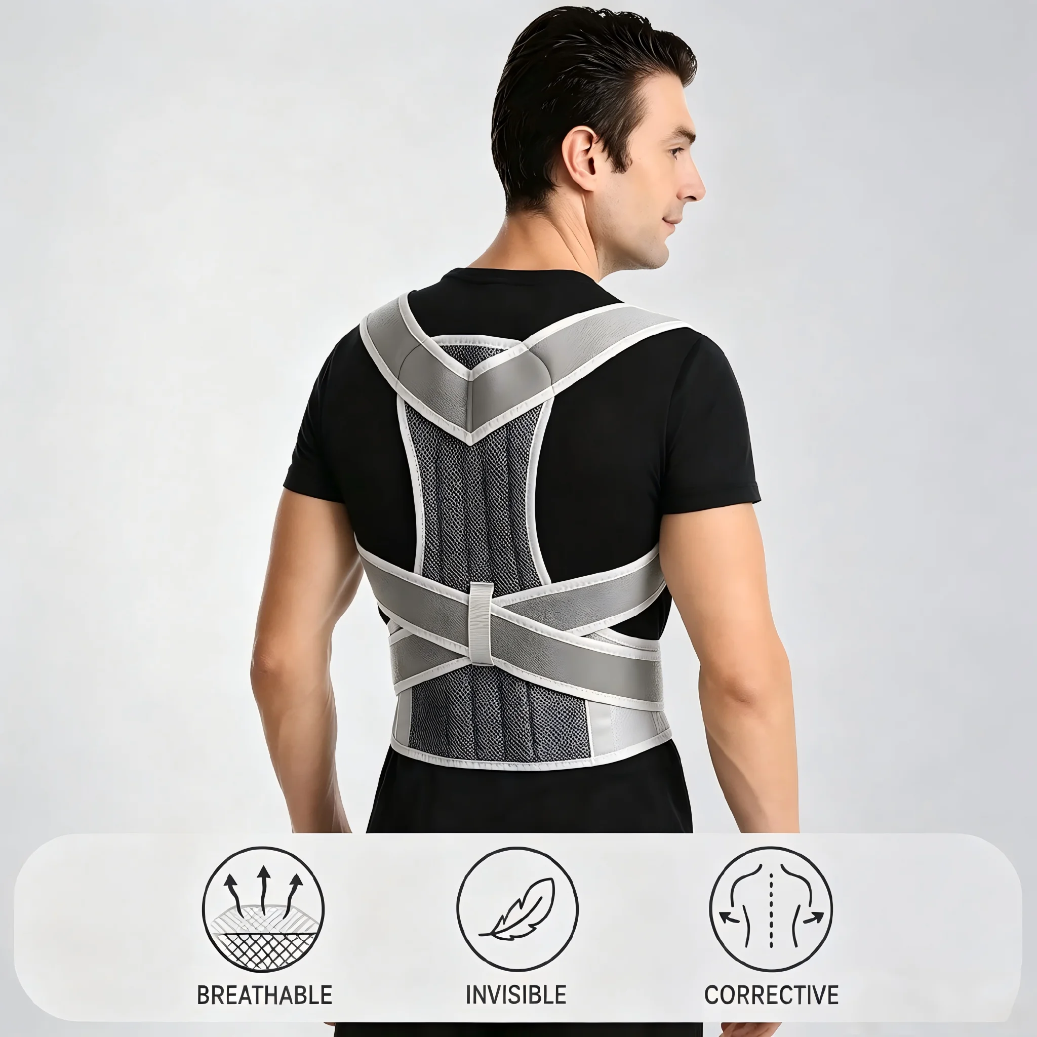 남녀공용 자세 교정기, 강화된 요추 어깨 척추 교정 스 - Posture Pole Corrector 리뷰 및 가격