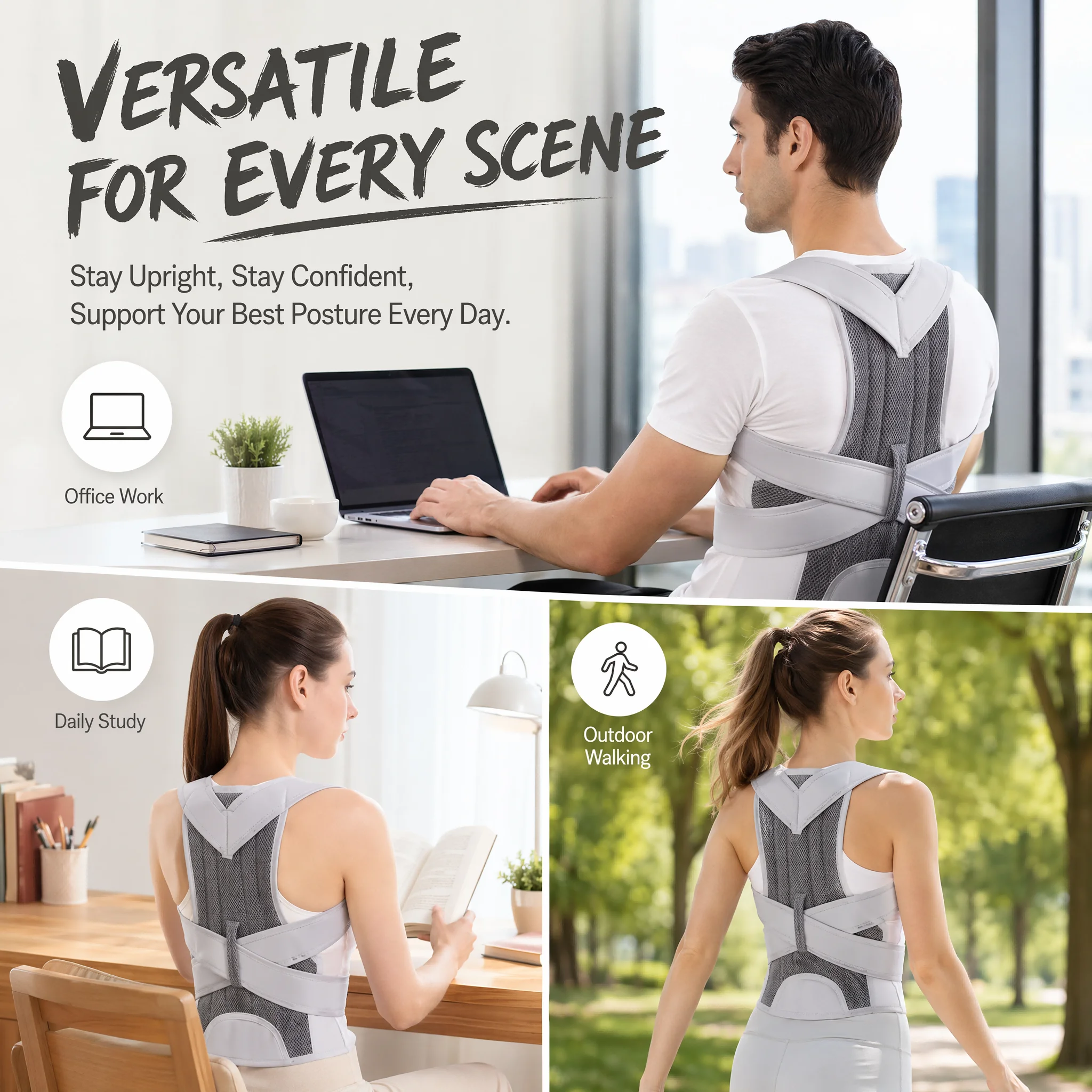 남녀공용 자세 교정기, 강화된 요추 어깨 척추 교정 스 - Posture Pole Corrector 리뷰 및 가격