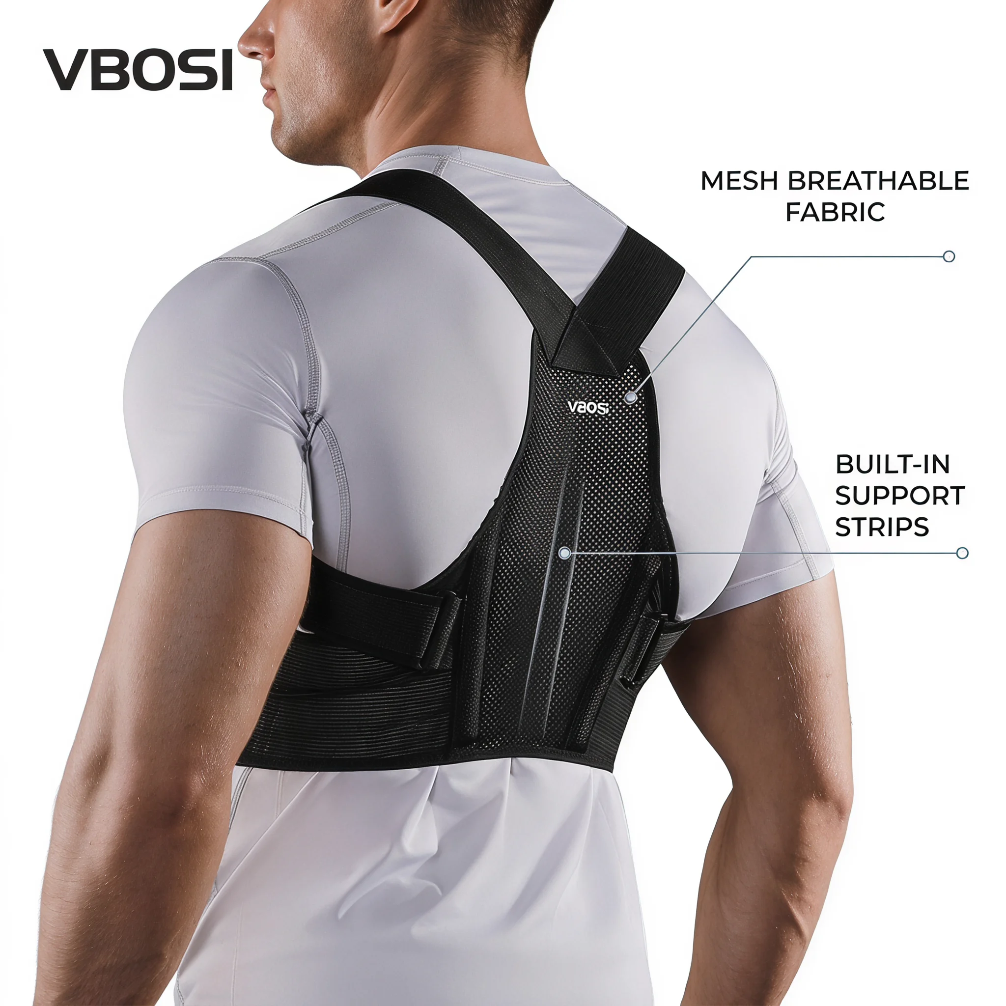 VBOSI 조절 가능한 자세 교정기 통기성 메쉬 등 어 - Posture Pole Corrector 리뷰 및 가격
