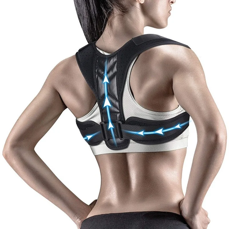 뒤 어깨 자세 교정기 조절 가능한 벨트 쇄골 척추 지원 - Posture Pole Corrector 리뷰 및 가격
