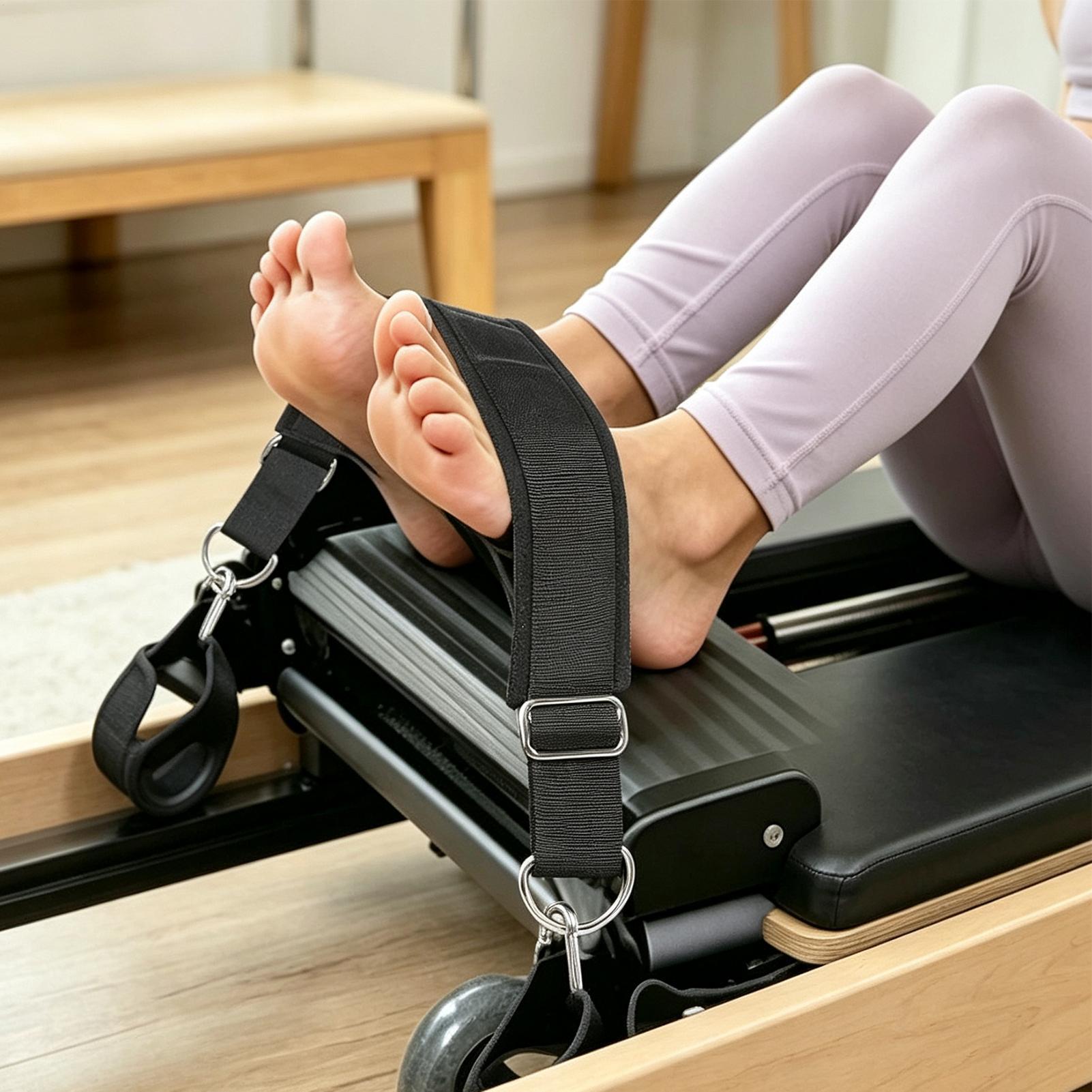 리포머 풋스트랩 더블 루프 두꺼운 논슬립 조절 가능한  - Pilates & Yoga Tina Fehrenbach 리뷰 및 가격